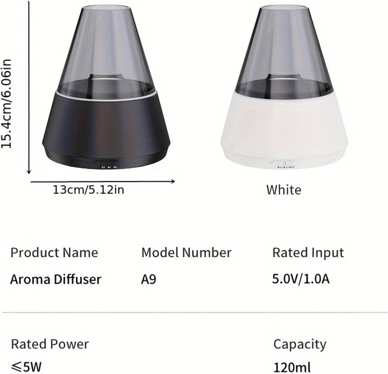 Luxury-Style Ultrasonic Cool Mist Essential Oil Aromatherapy Diffuser with Candlelight Night Light Effect & Remote Control Zevon