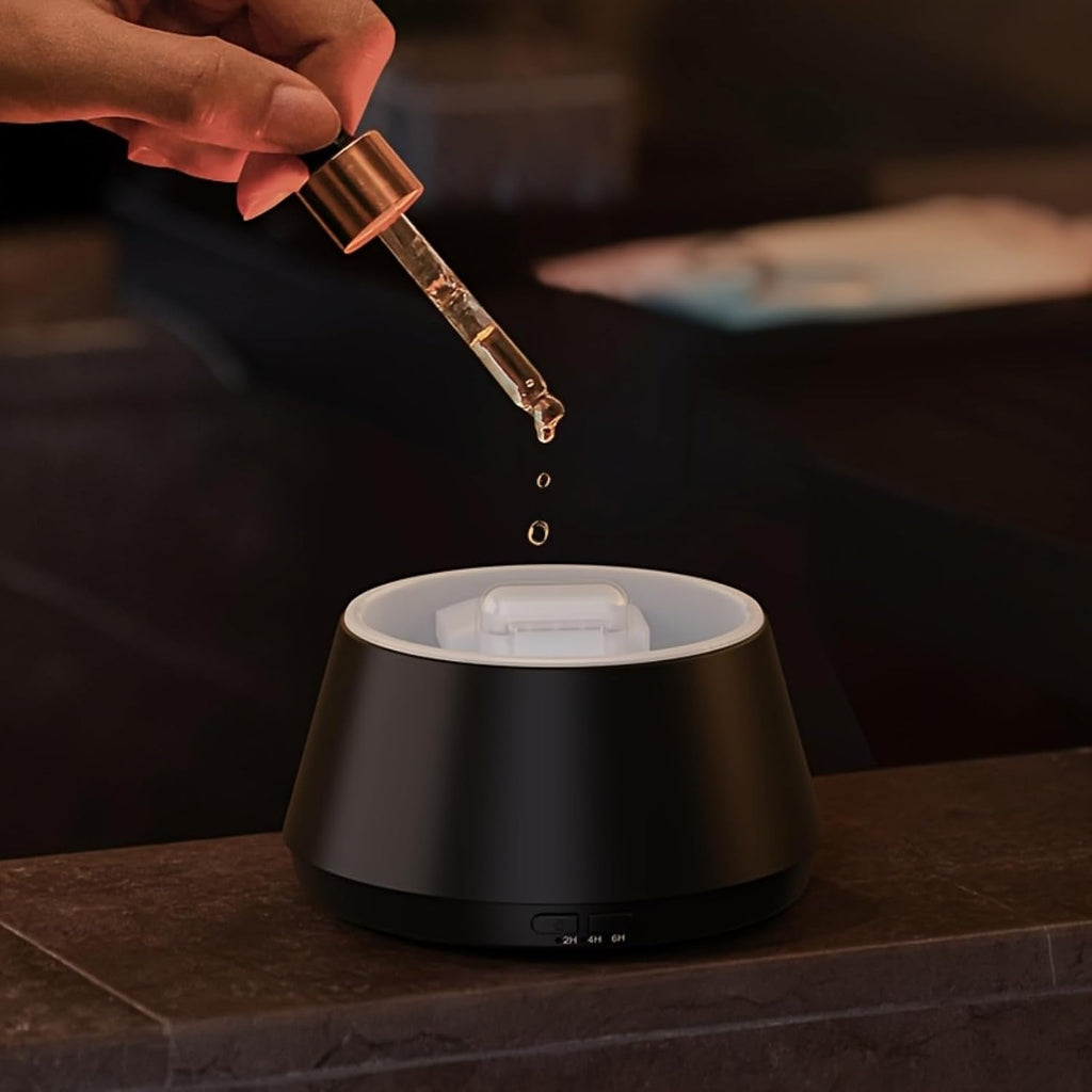 Luxury-Style Ultrasonic Cool Mist Essential Oil Aromatherapy Diffuser with Candlelight Night Light Effect & Remote Control Zevon