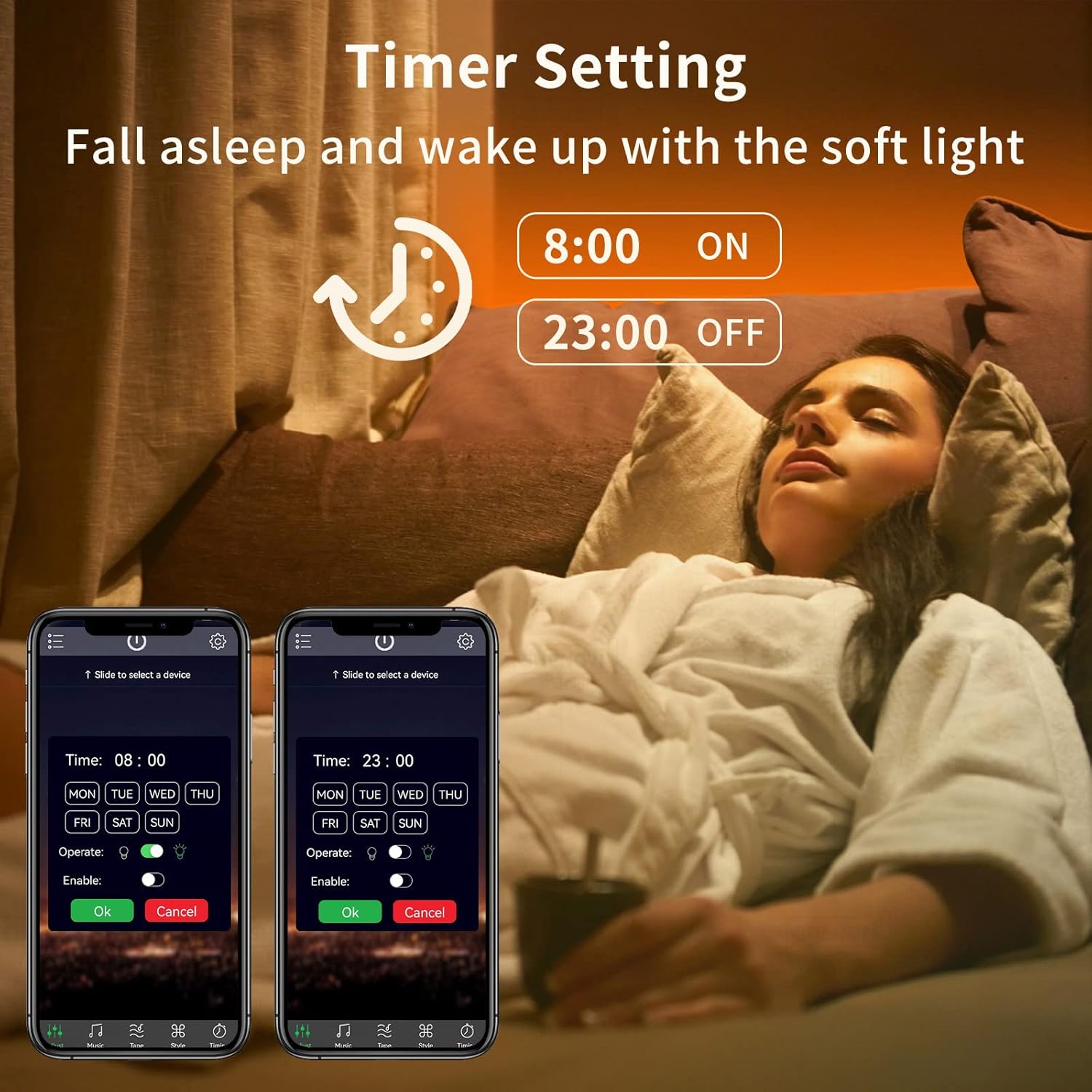 KSIPZE 100ft RGB LED Strip Lights with Smart App Control Remote & Music Sync Color Changing Home Decor Zevon
